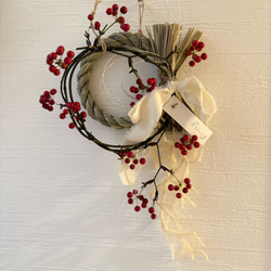 ドライフラワー壁掛けアレンジメントドライフラワー横長スワッグ