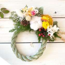 22センチ⟡.·プリザーブドフラワーベリーベリークリスマスリース