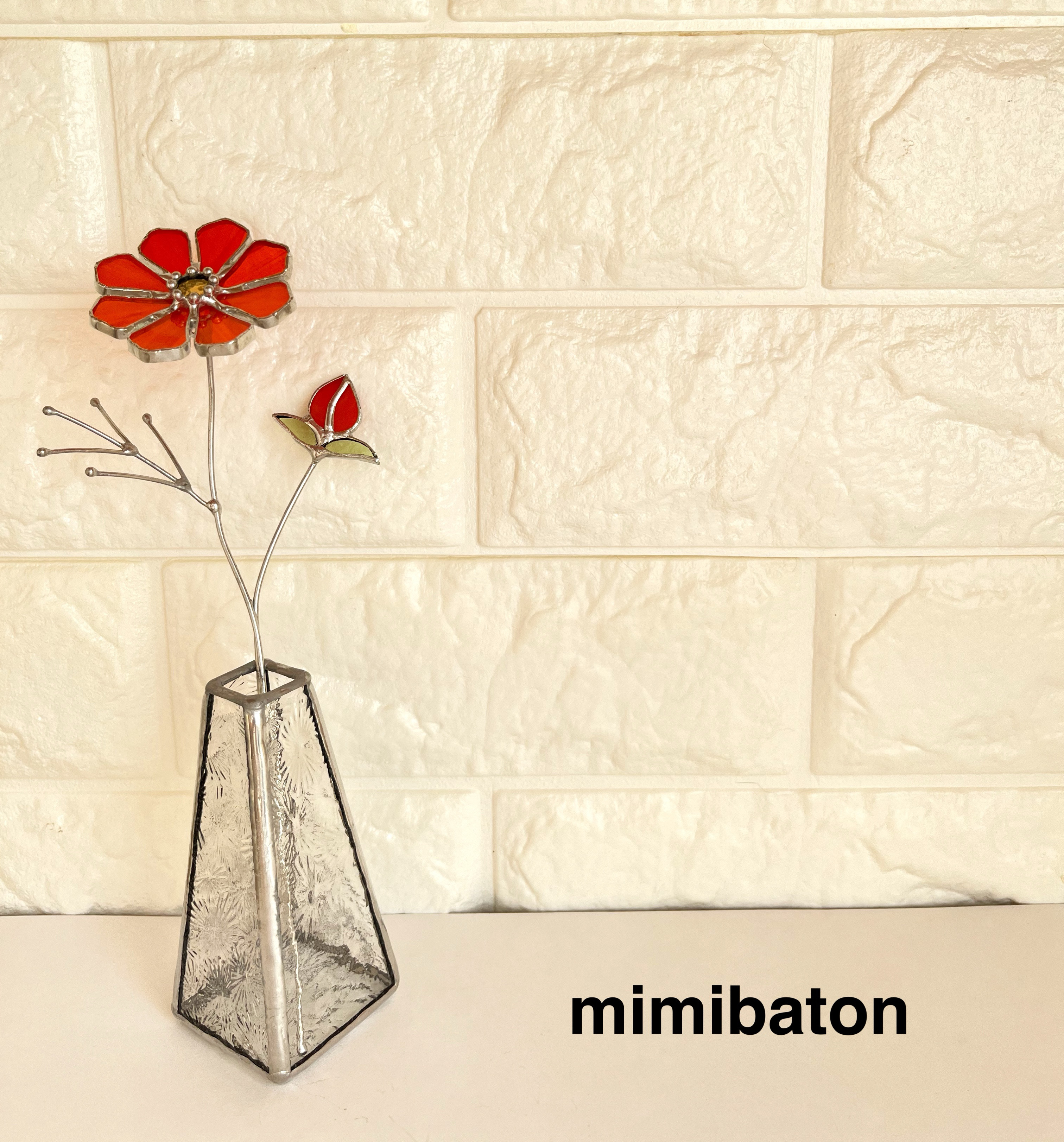 ⚫︎特別セット価格⚫︎mimibaton＊ステンドグラスのコスモス＊