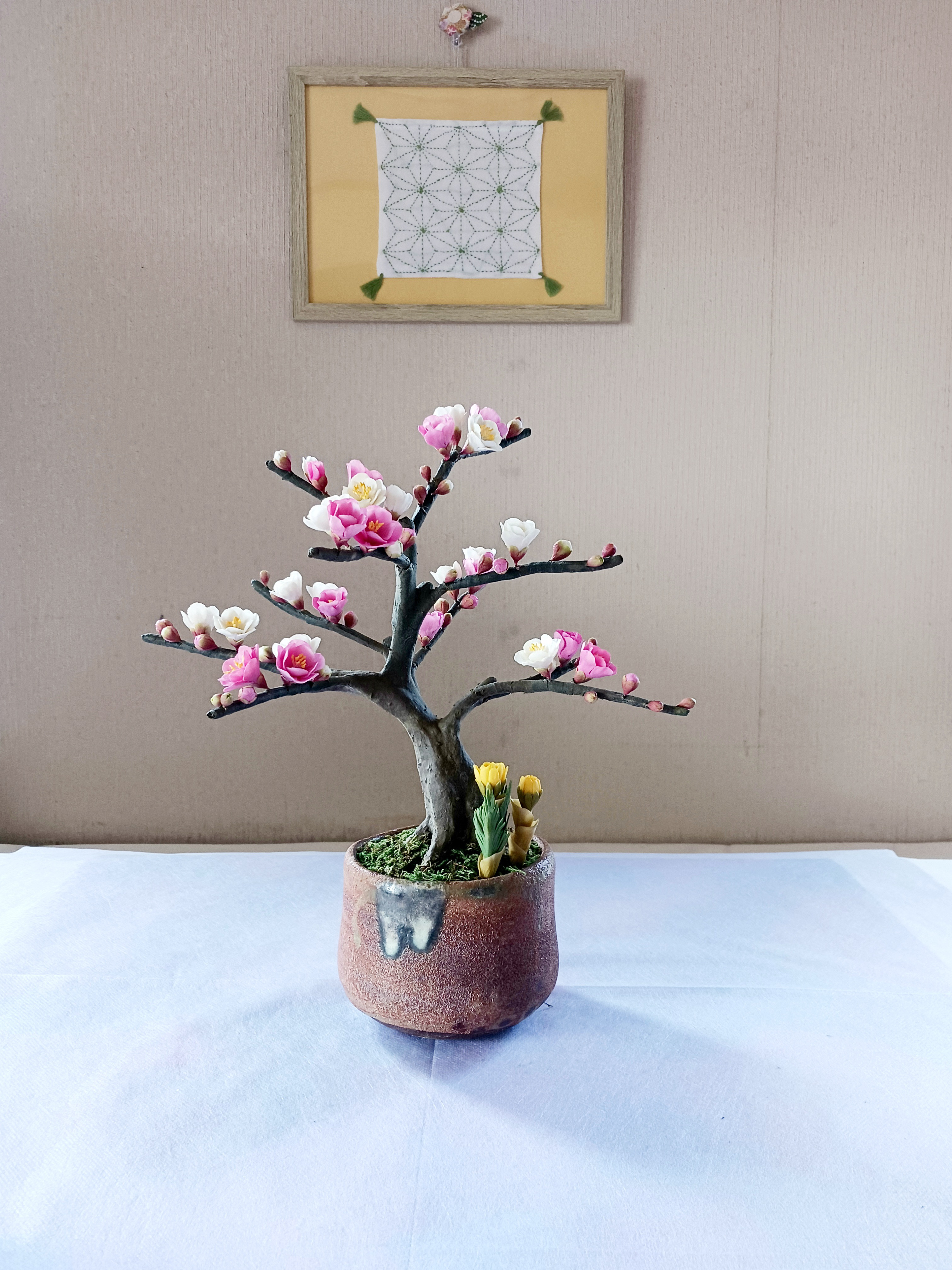 大輪のヒマワリ クレイフラワー 専用 、さくらんぼの盆栽 、一重の薔薇