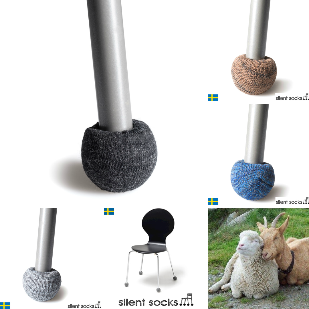 【4個セット】鉄製脚にも最適！高耐久サイレントソックスHD｜椅子脚カバー 騒音防止 黒/ブラック 20-27mm