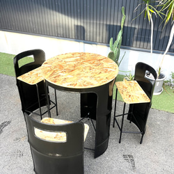 本格アイアンウッドのキャンプテーブル＊ 持ち運び超簡単 フルセット