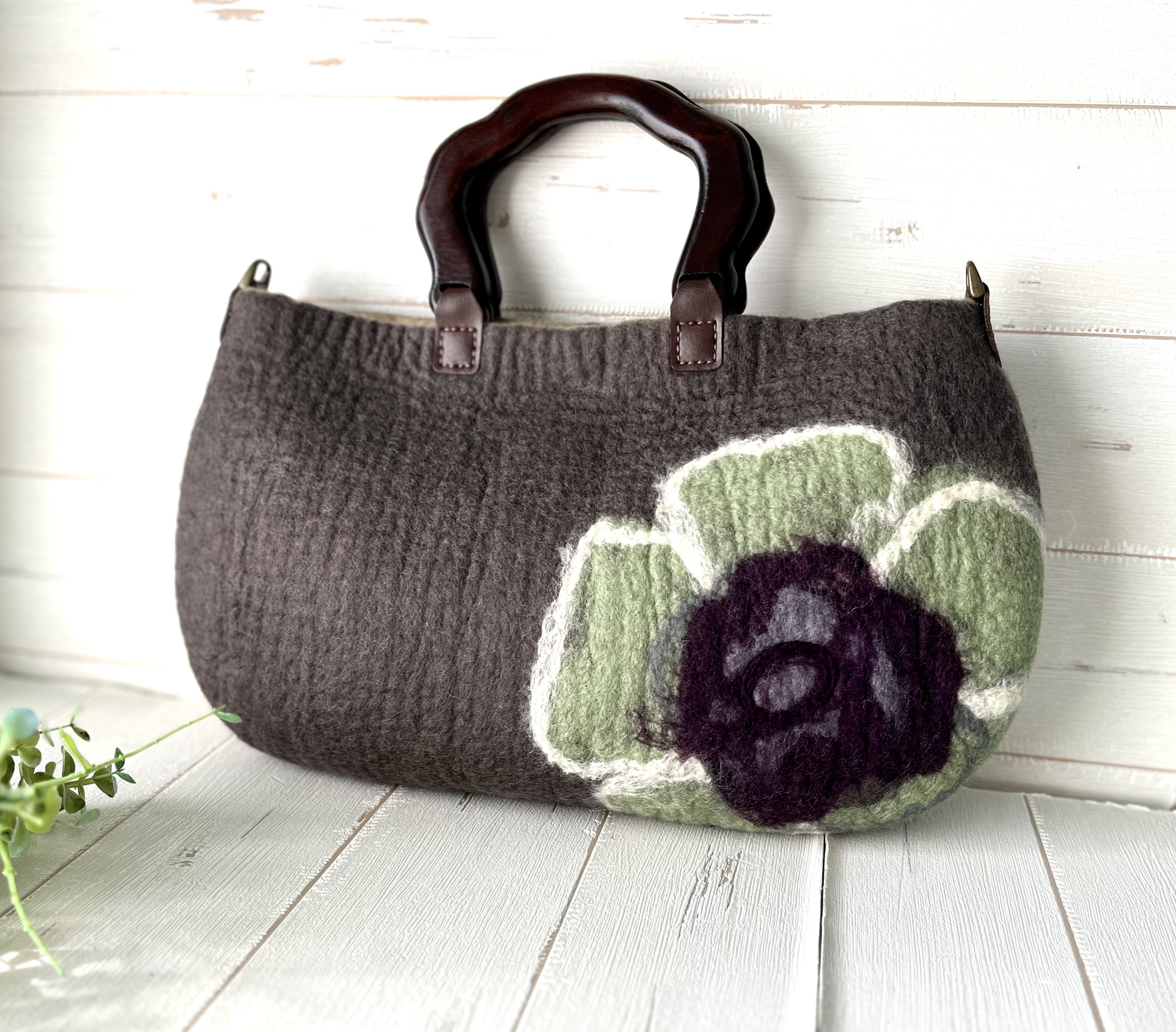 アネモネ　ミニバッグ　＊ココア＊