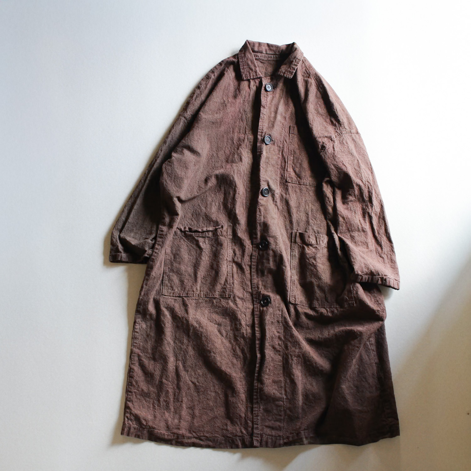 kuon – canvas coat 煤竹色