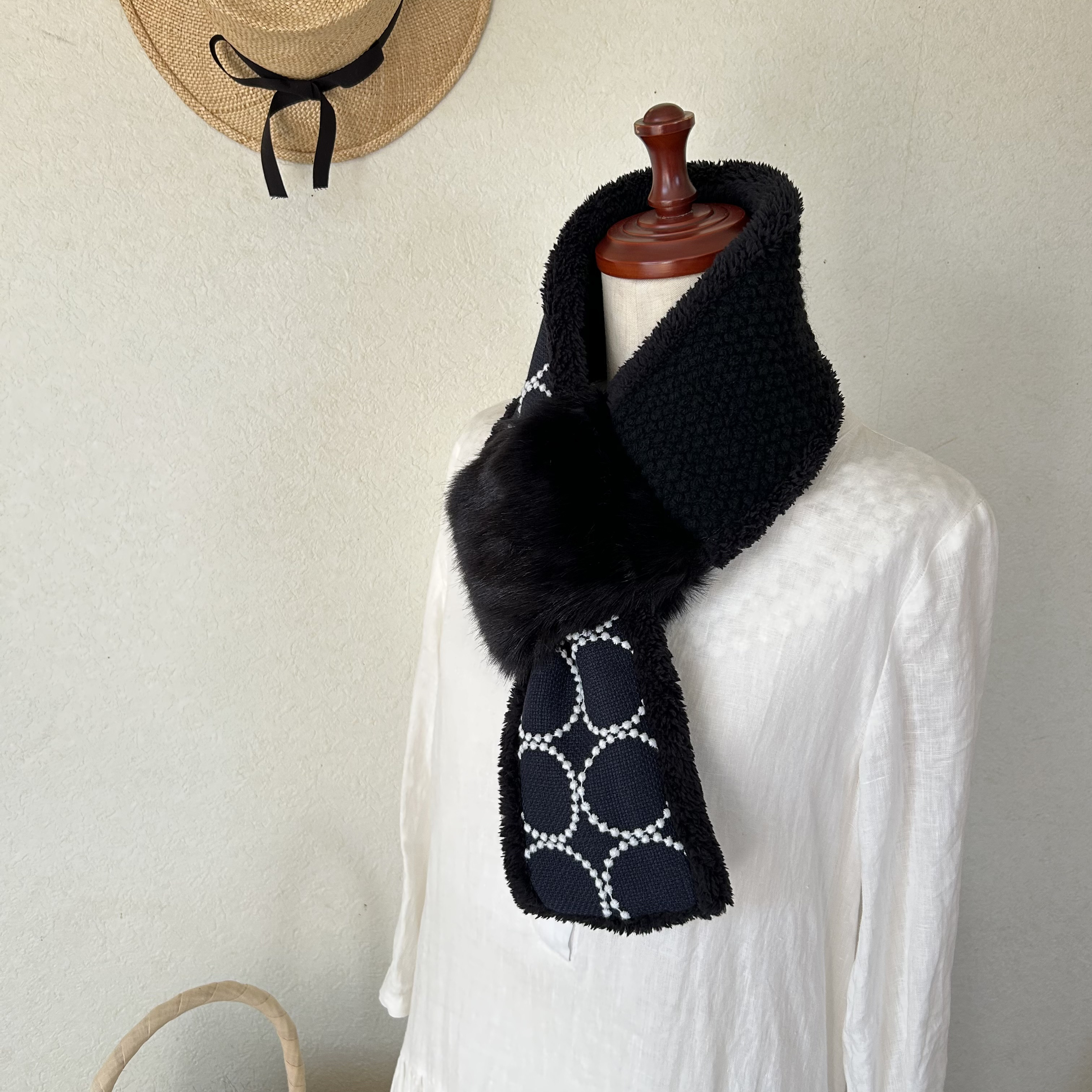 ⭐️ファーリングのプチマフラー⭐️タンバリン⭐ミナペルホネンファブリック⭐️受注製作