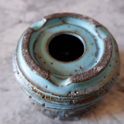 3.5号ヒスイ青裂紋鉢345　塊根植物　多肉植物　アガベ　盆栽　植木鉢　作家鉢　鉢皿　沖縄 6枚目の画像