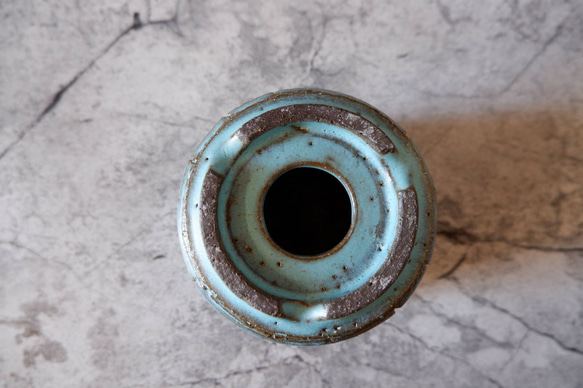 3.5号ヒスイ青裂紋鉢345　塊根植物　多肉植物　アガベ　盆栽　植木鉢　作家鉢　鉢皿　沖縄 7枚目の画像