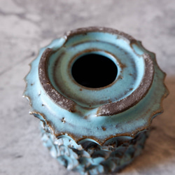 4号ヒスイ青鉢346　塊根植物　多肉植物　アガベ　盆栽　植木鉢　作家鉢　鉢皿　沖縄 6枚目の画像