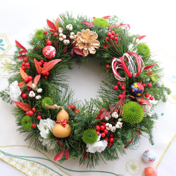 お正月2026】2way～フレッシュな松を使ったリースの正月飾り しめ縄