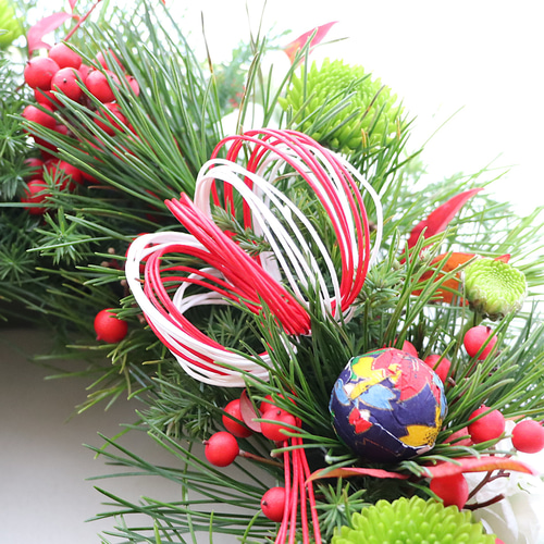 お正月2026】2way～フレッシュな松を使ったリースの正月飾り しめ縄