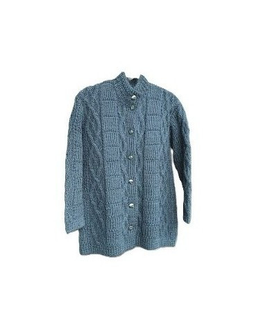 ブルーグレイのショートコート