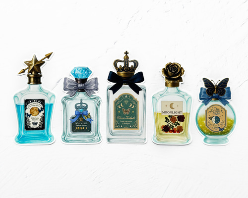 アンティークコラージュ香水瓶 ステッカー・シール シール・ステッカー