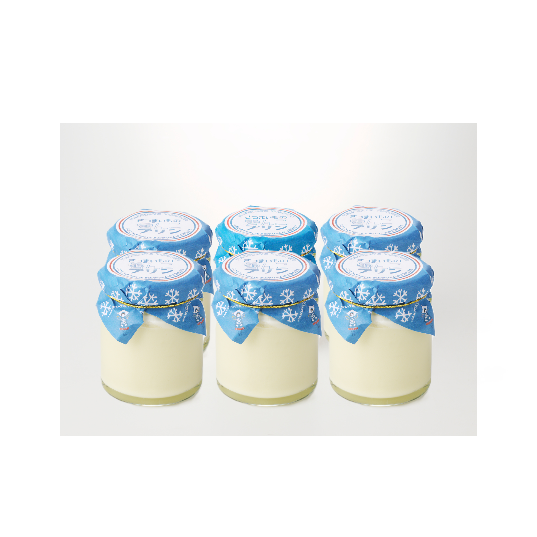 嘉福堂キッチン さつまいもの雪んこ プリン 6個入 / サステナブル 北海道限定 函館 手作り スイーツ 取り寄せ 人気