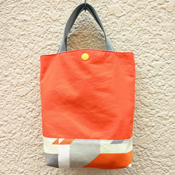 DRIES VAN NOTEN ビッズサイズ 2way トートバッグ オレンジ DRIES VAN NOTEN ビッズサイズ 2way トートバッグ オレンジ