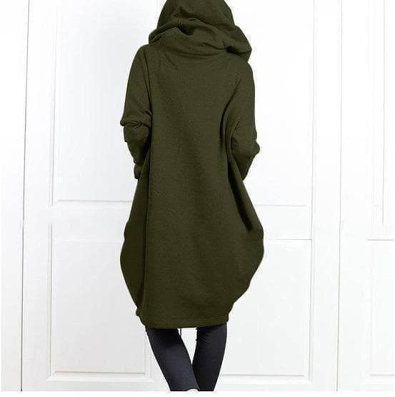 大きいサイズ　レディース　秋冬　フード付き　コート　アウター 新品　パーカーa