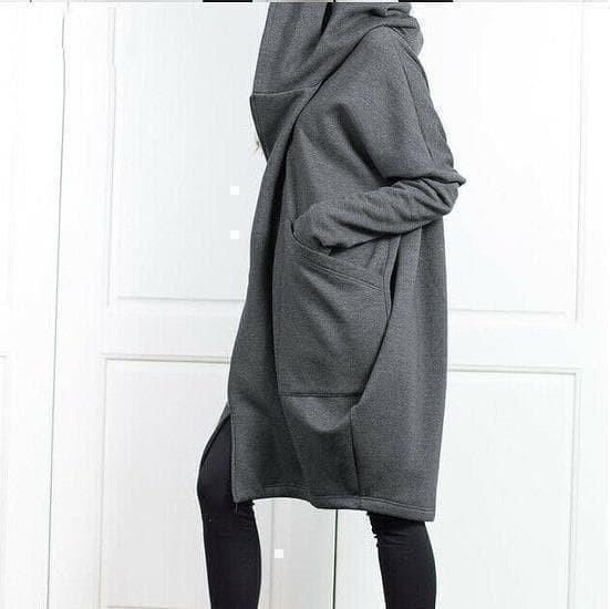 大きいサイズ　レディース　秋冬　フード付き　コート　アウター 新品　パーカーa