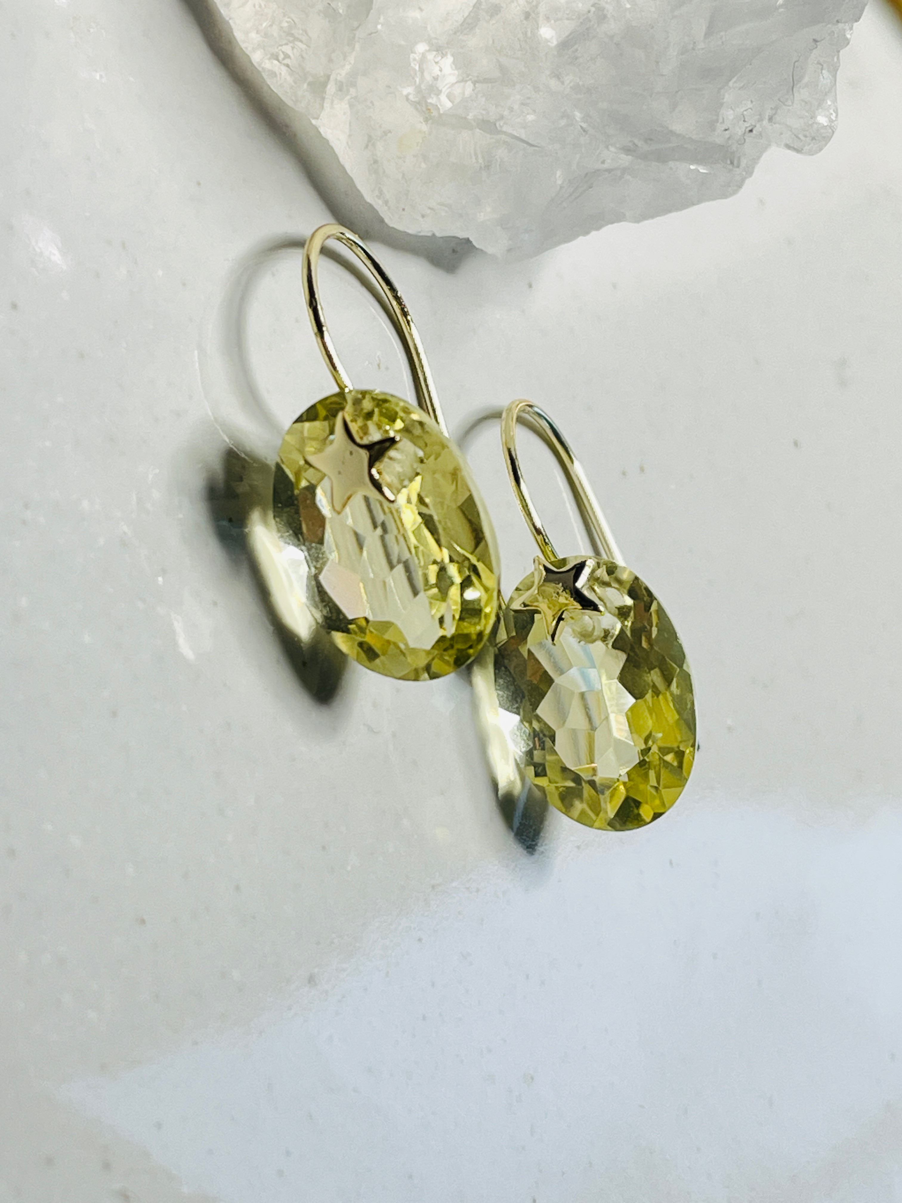 レモンクォーツ  ⭐️ ピアス