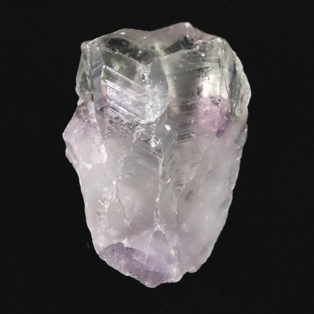 中国雲南省産 プラシオライト x アメジスト　バイカラークォーツ　原石 43.5g #79468