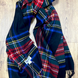 極美品✨ジョンストンズ オブ エルガン カシミヤ大判ストール マフラー チェック 美品】ジョンストンオブエルガン カシミヤストール マフラー 大判