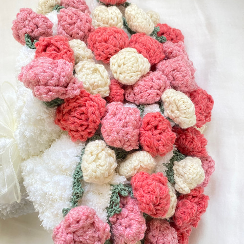 【RRmm】花束　ブーケブランケット　クリスマス　プレゼント　毛糸　お祝い 花束 ブーケブランケット クリスマス プレゼント バラ 毛糸 お祝い