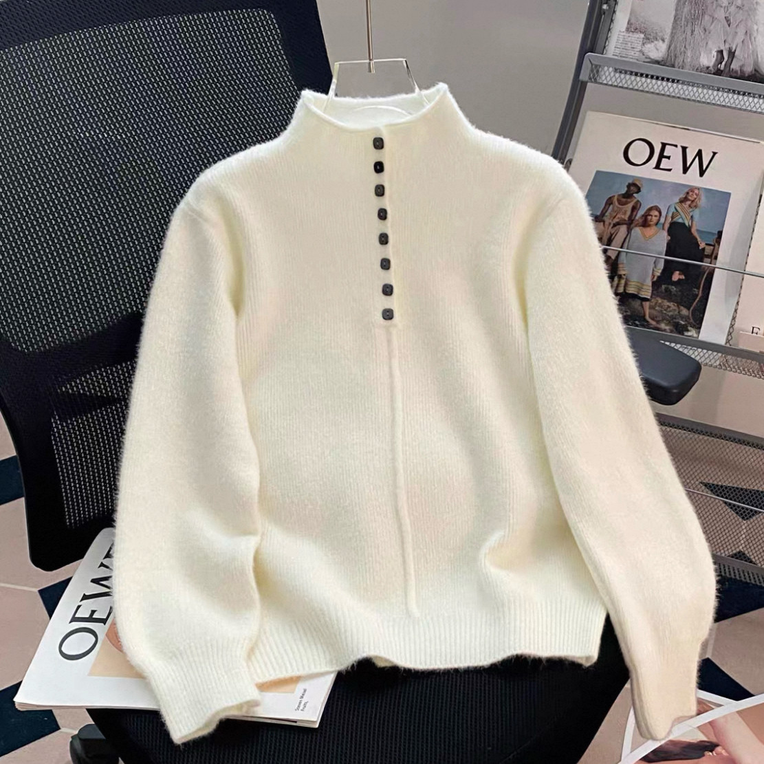 大人が着たいお洒落なセーター、ニットセーター、手編み毛糸厚模様 秋冬限定 厚手