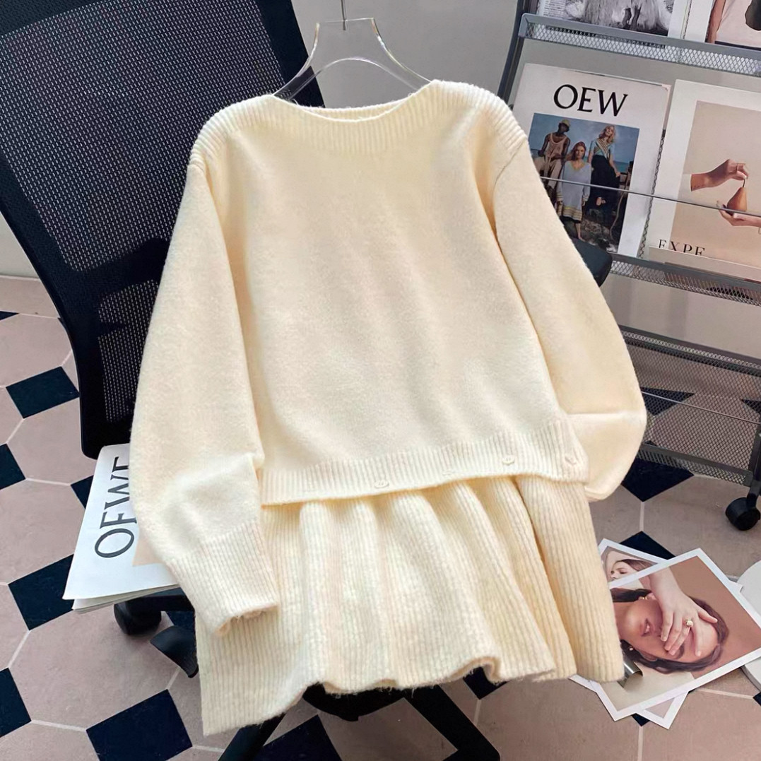 大人が着たいお洒落なセーター、ニットセーター、手編み毛糸厚模様 秋冬限定 厚手