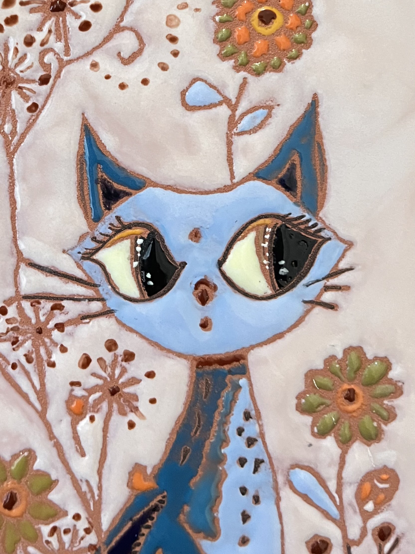 スペインタイル壁飾り「ちゃりこ」