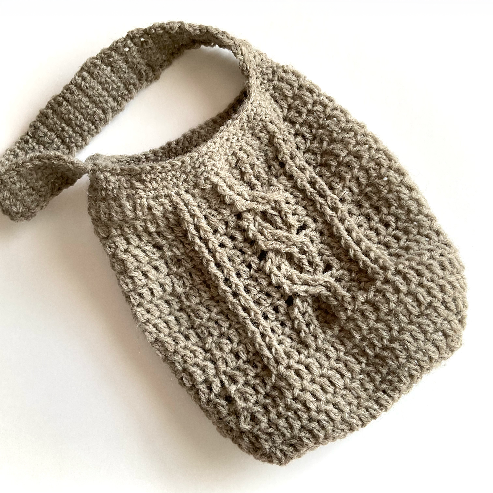 ちょっとコンビニ行ってきます♪ころんと小さめぽかぽかマルシェバッグ