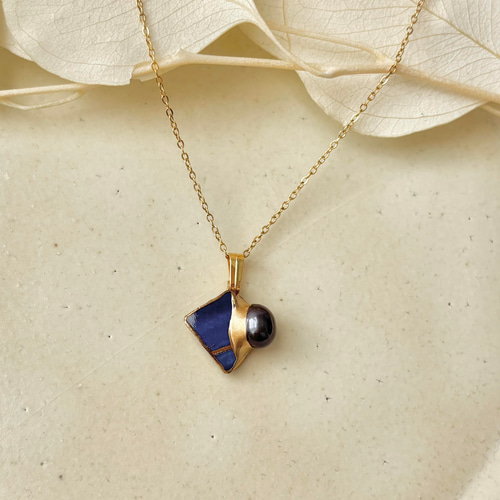 有田焼 金継ぎ ネックレス サージカルステンレスチェーン アレルギー