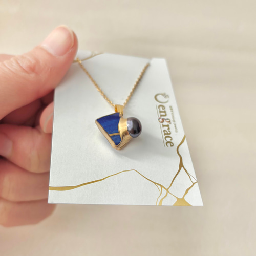 有田焼 金継ぎ ネックレス サージカルステンレスチェーン アレルギー