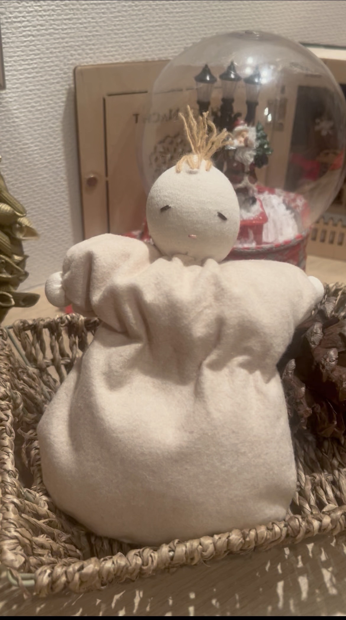 ウォルドルフ赤ちゃん人形「ソフィ」オーガニックコットン｜シュタイナー教育・自然素材・手仕事の布人形 9,360円