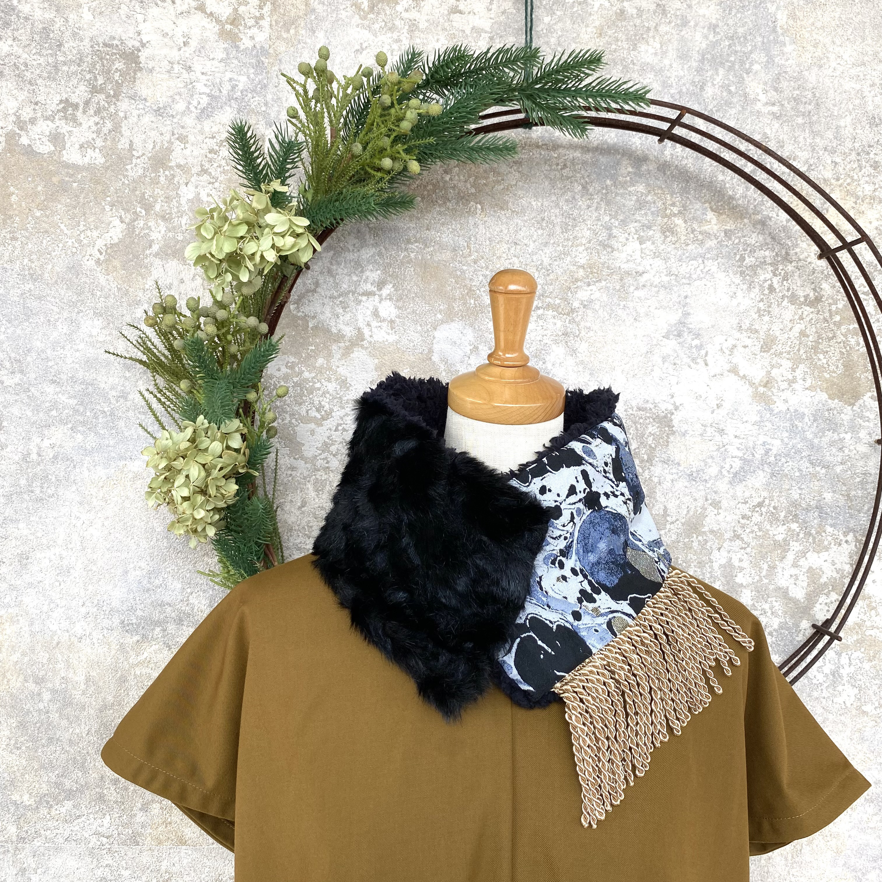 kieu✴︎簡単装着‼︎個性派マグネットスヌード(波と遊ぶ)