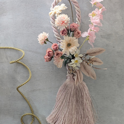 アーティフィシャルフラワーリース】可愛いハート型リース アート