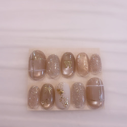 フットネイル ネイルチップ ペディ ニュアンスネイル サイズ変更不可