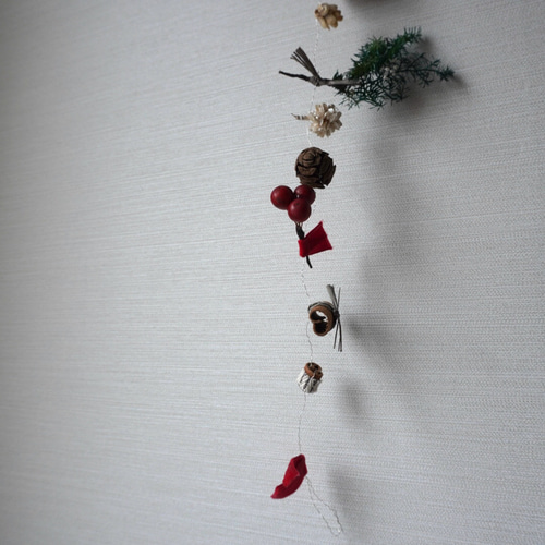 毎年飾れる 木の実とスパイスのナチュラルガーランド ドライフラワー