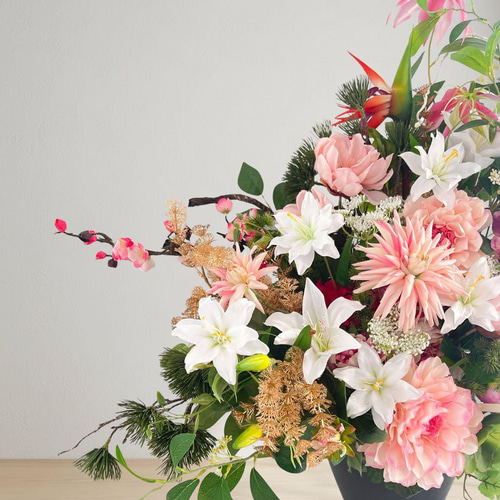 特大 和モダンアレンジメント】光触媒加工／正月飾り 開店祝い