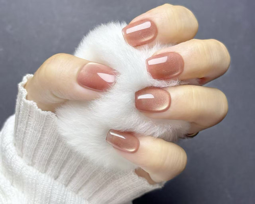 春色フェア】ネイルチップ マグネットネイル ショートスクエア ワン