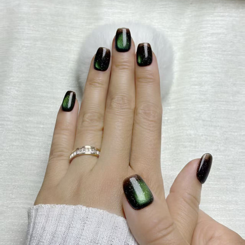 春色フェア】ネイルチップ マグネットネイル ショートスクエア ワン