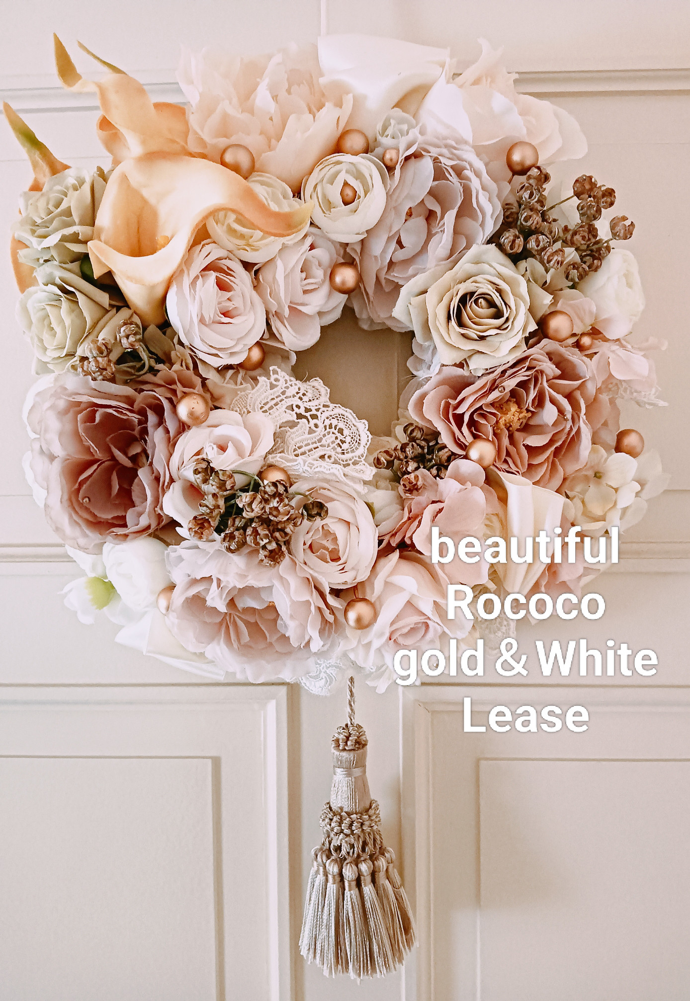 Rococo調AntiquePINK＆gold＆WhiteLease