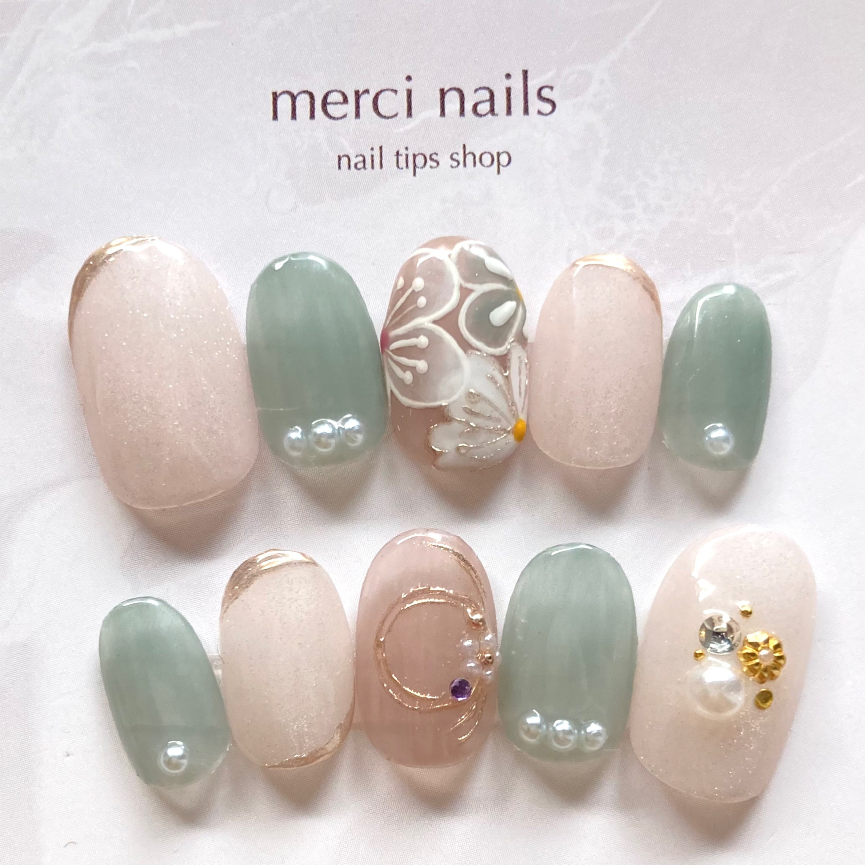 【新作2026】ワンタッチネイル加工可◎お正月ネイル2026 和柄スモーキーカラーネイル 大人和装ネイル オーダーチップ