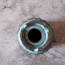 3.5号ヒスイ青鉢352　塊根植物　多肉植物　アガベ　盆栽　植木鉢　作家鉢　鉢皿　沖縄 7枚目の画像