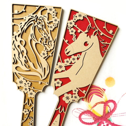 Lサイズ】木製*千歳飴袋風プレート*Premium color 七五三 753 撮影