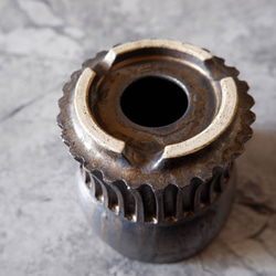 4号燻し金彩鎬鉢359　塊根植物　多肉植物　アガベ　盆栽　植木鉢　作家鉢　鉢皿　沖縄 6枚目の画像