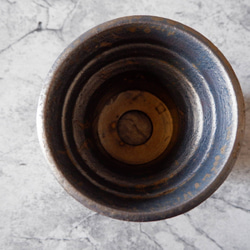 4号燻し金彩鉢360　塊根植物　多肉植物　アガベ　盆栽　植木鉢　作家鉢　鉢皿　沖縄 5枚目の画像