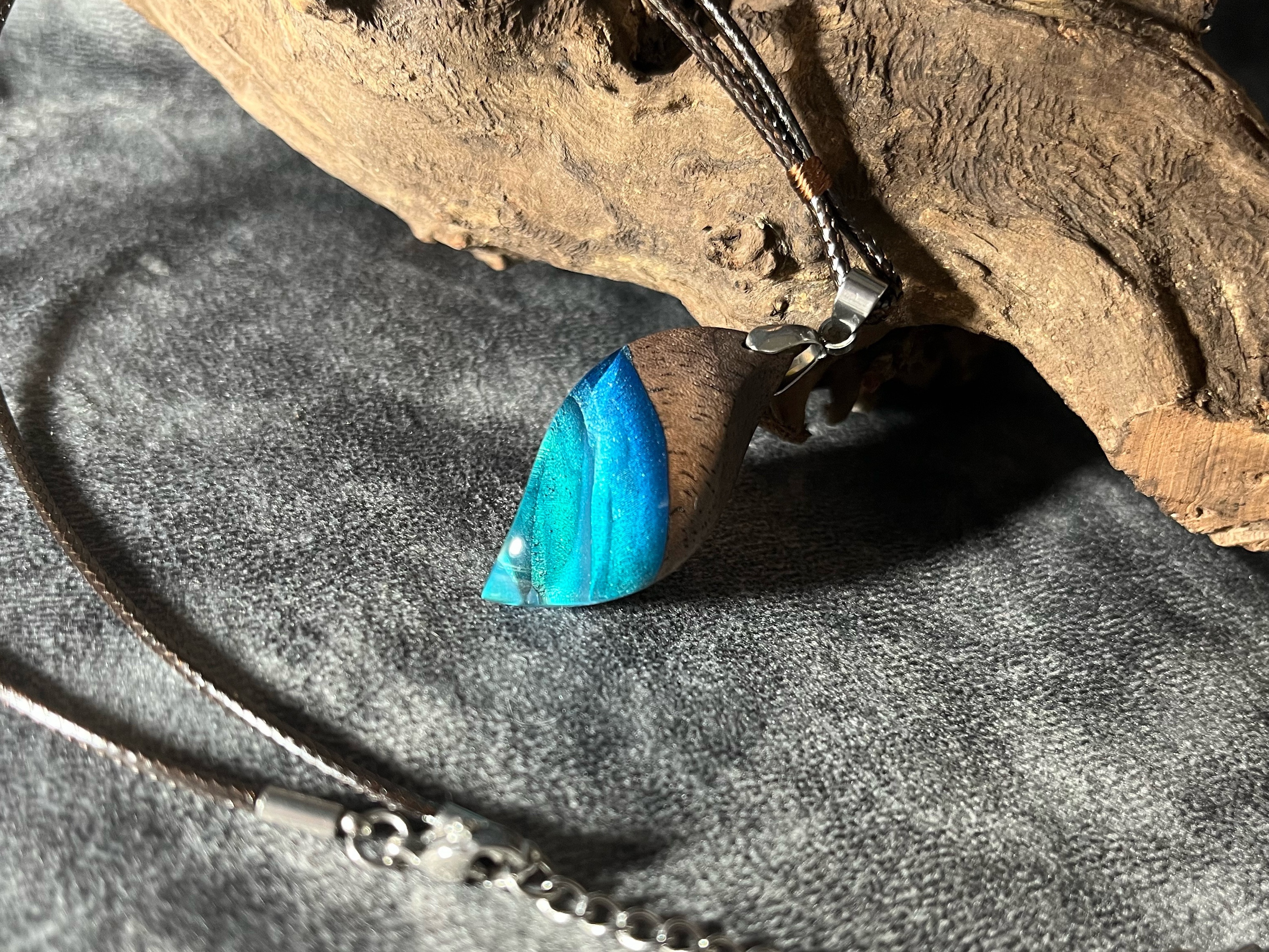 ウッドレジンペンダント [S2525]