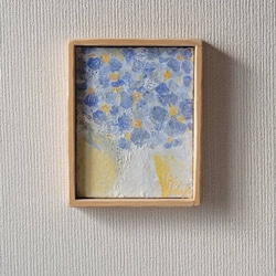 原画 絵画 『希望』【豆絵】油絵 キャンバスサイズF0 気軽に アート