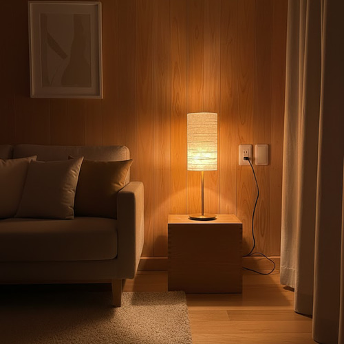 Handmade Washi Lampshade “NAGI(凪)” 和紙 ランプシェード スタンド
