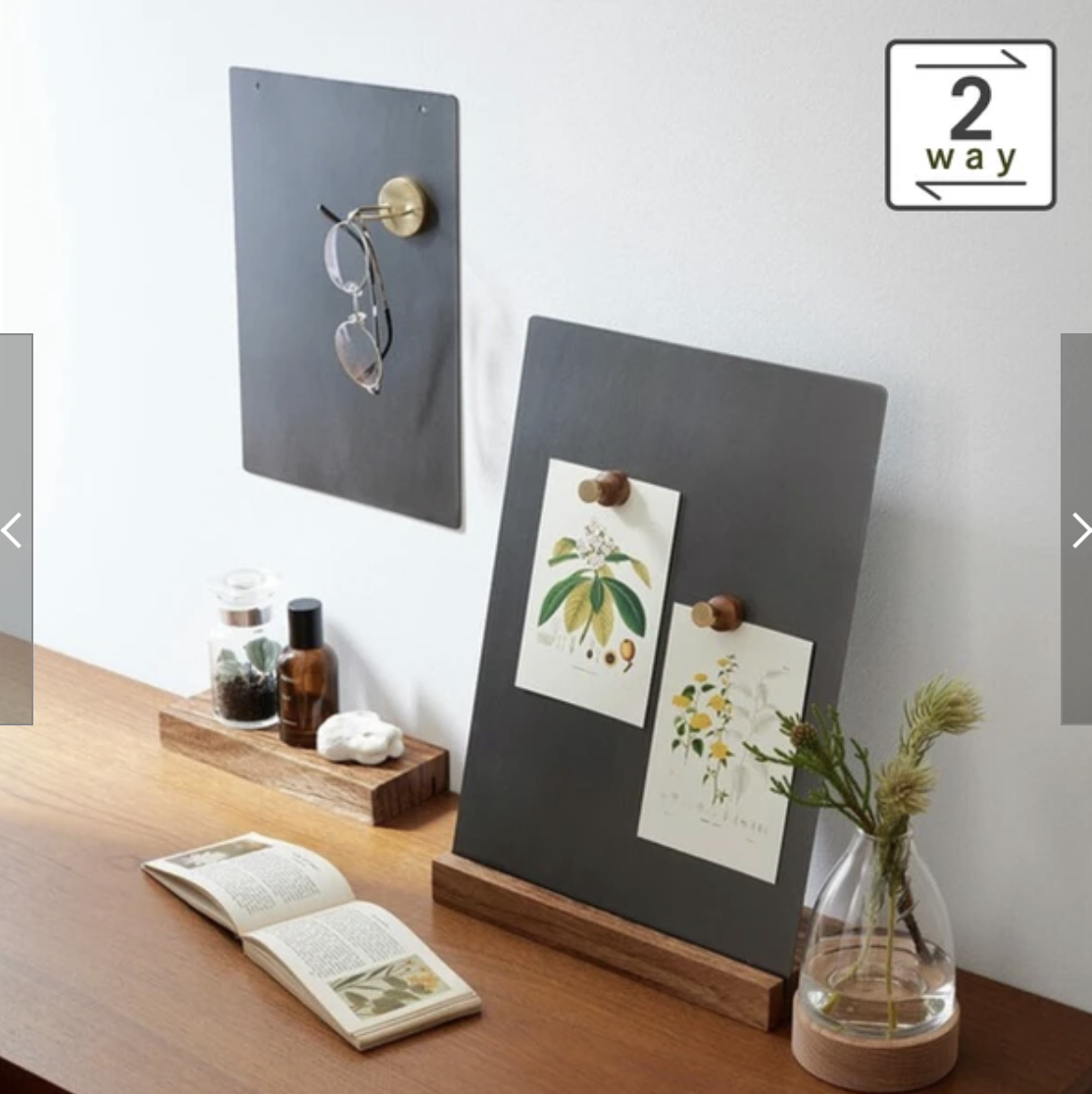 【SALE 10%off】掛けたり置いたりできる アイアンのマグネットボード　S、Lサイズ