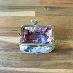 黒猫・アズネコ・ミニがま口ポーチ 9枚目の画像