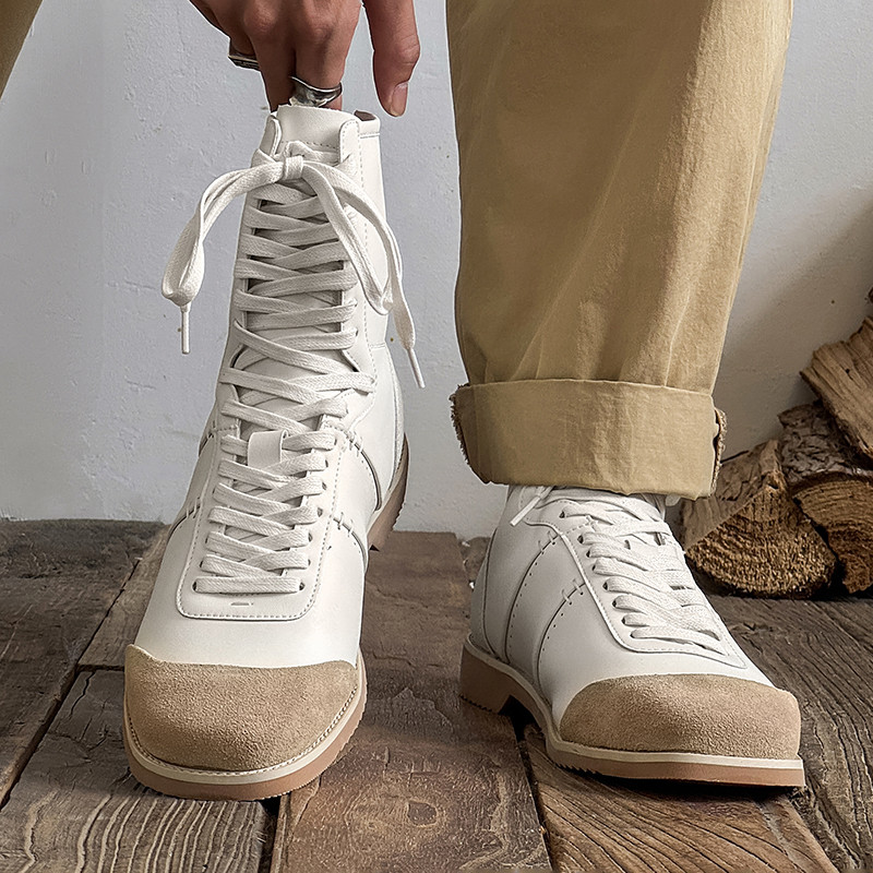 2026秋の新作マーチンブーツ男女高級感トレーニングシューズハイギャングトレーニングシューズカップル向けボクシングシュー